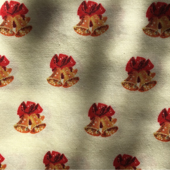 🔔 Handmade Vintage Style Golden Bells Napkins, Set of 2 🔔 - Picture 4 of 16